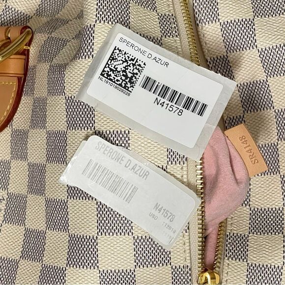 Louis Vuitton Sperone D’Azur N41578 Damier Backpack, Tags, Receipt - Picture 3 of 14